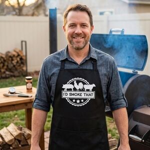 Black Apron with Custom Design